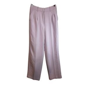 WILFRED Aritzia The Effortless Pant Size 2 Pale Lavender Wide Leg Pleated Career